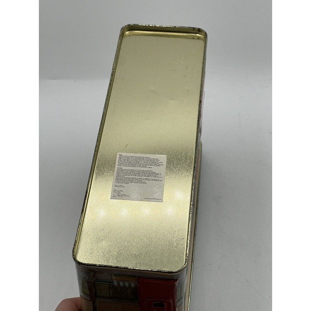 Vintage Coke Coca Cola Store Tin Metal Box With Lid Delicious Refreshing - Picture 7 of 8
